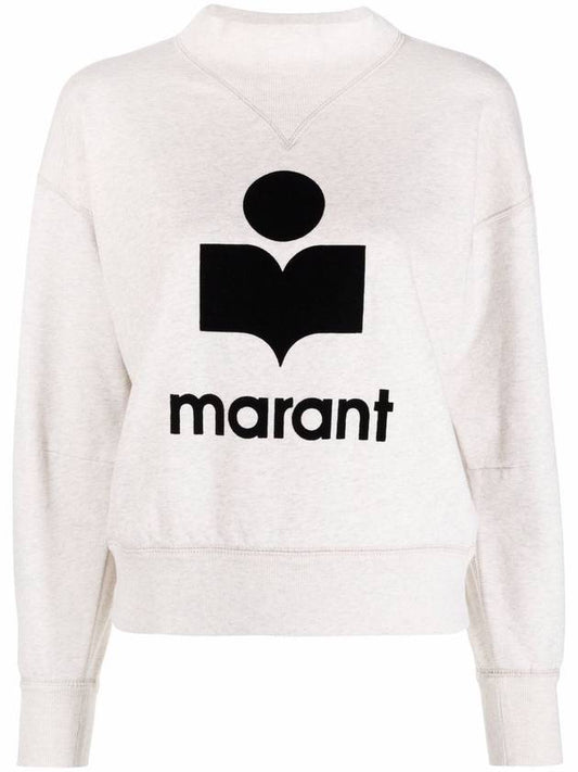 Moby Logo Print Sweatshirt Ecru - ISABEL MARANT - BALAAN 2