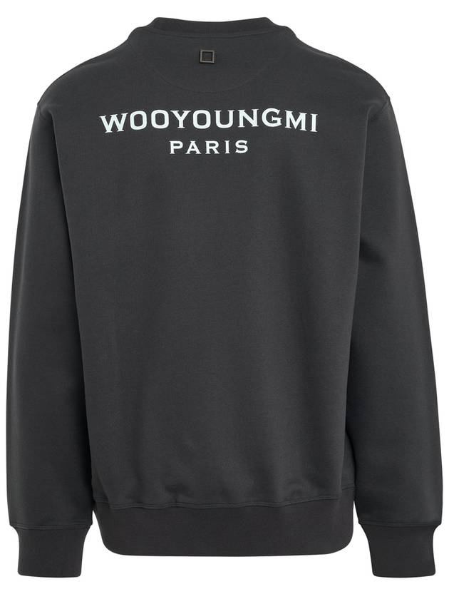 Back logo cotton sweatshirt dark gray - WOOYOUNGMI - BALAAN 2