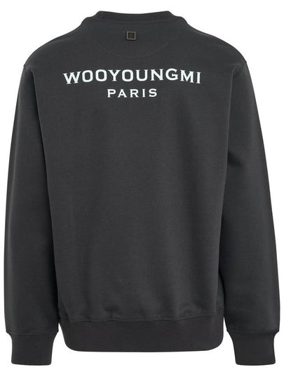 Back Logo Cotton Sweatshirt Dark Grey - WOOYOUNGMI - BALAAN 2