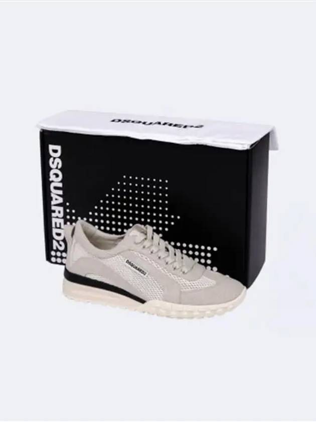 Canvas Low Top Sneakers Beige - DSQUARED2 - BALAAN 6