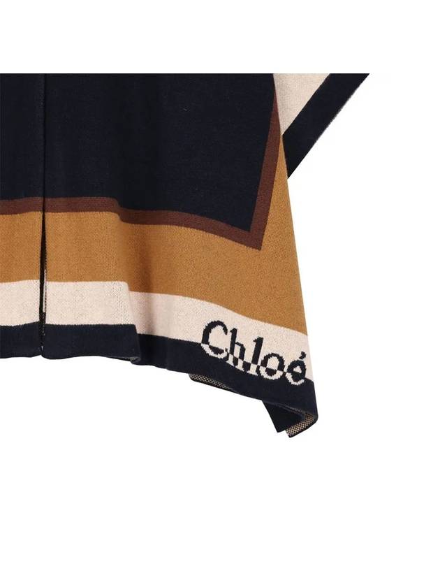 Kids Women Logo Cape Navy Blue C20315 859 - CHLOE - BALAAN 4