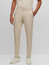 Commuter Stretch Slim Fit Straight Pants Beige - HUGO BOSS - BALAAN 2