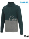 Men s half zip up color combination knit sweater SN4MKT030 - SPARKS - BALAAN 3