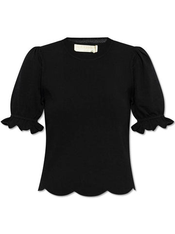 Ulla Johnson Top Noemi, Women's, Black - ULLA JOHNSON - BALAAN 1