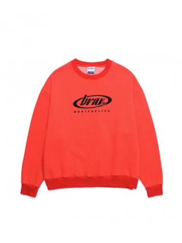 BA CIRCLE LOGO SWEATSHIRTS ORANGE - BURIED ALIVE - BALAAN 2