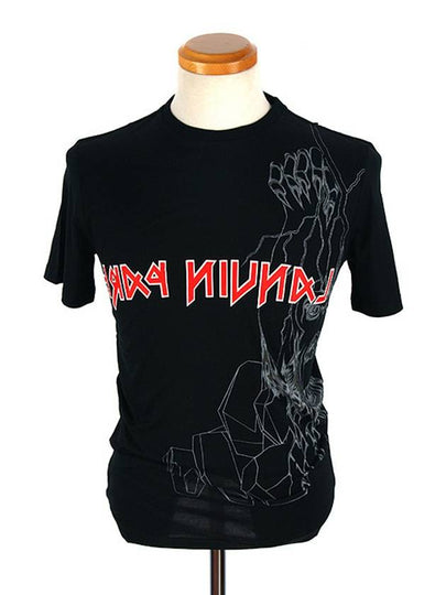 M20TS7B009 10 Black round short sleeve Red illustration - LANVIN - BALAAN 2