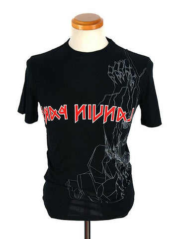 M20TS7B009 10 Black round short sleeve Red illustration - LANVIN - BALAAN 1