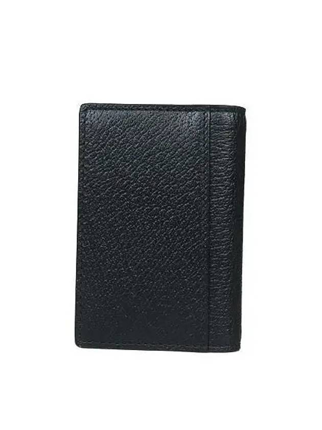 547075 Gold Logo Black Leather Marmont Card Wallet - GUCCI - BALAAN 4