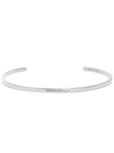 Logo Cuff Bracelet Silver - MAISON MARGIELA - BALAAN 1