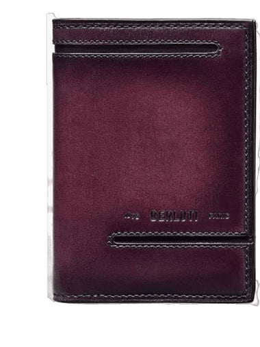 Jagua Leather Card Wallet Grape - BERLUTI - BALAAN 1