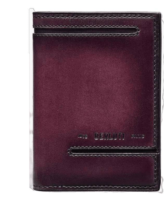Jagua Leather Card Wallet Grape - BERLUTI - BALAAN 1