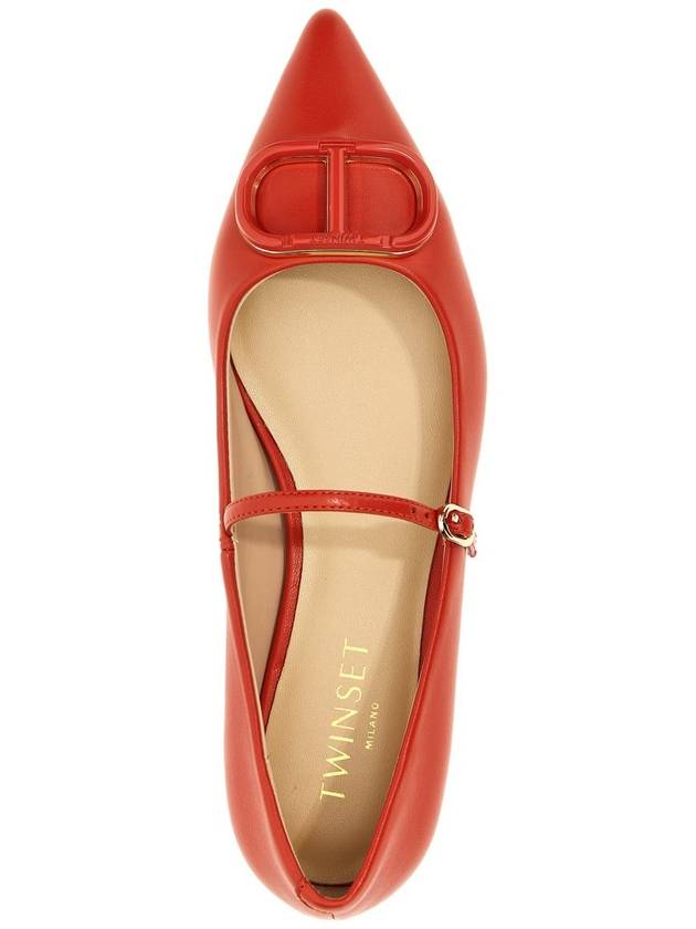 Twinset 'Oval T' Ballet Flats - TWINSET - BALAAN 4