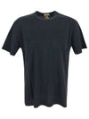 Men's Back Logo Label Cotton Short Sleeve T-Shirt Dark Grey - TEN C - BALAAN 3