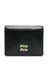 Small Leather Half Wallet Black - MIU MIU - BALAAN 2