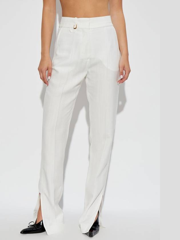 Jacquemus Pants Tibau, Women's, White - JACQUEMUS - BALAAN 3