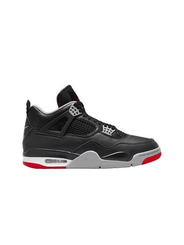 4 Retro Low Top Sneakers Black - JORDAN - BALAAN 1