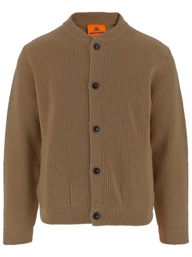 Skipper Pocket Wool Cardigan Jacket CAMEL - ANDERSEN-ANDERSEN - BALAAN 2