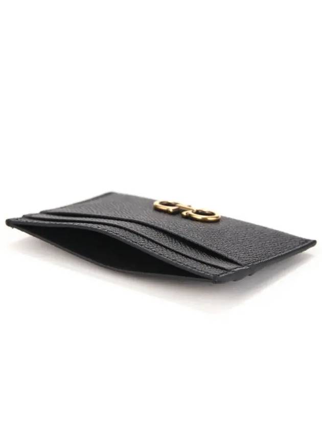 Gancini Card Wallet Black - SALVATORE FERRAGAMO - BALAAN 7