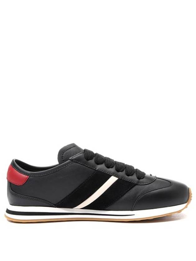 Sussex Leather Low-Top Sneakers Black - BALLY - BALAAN 5