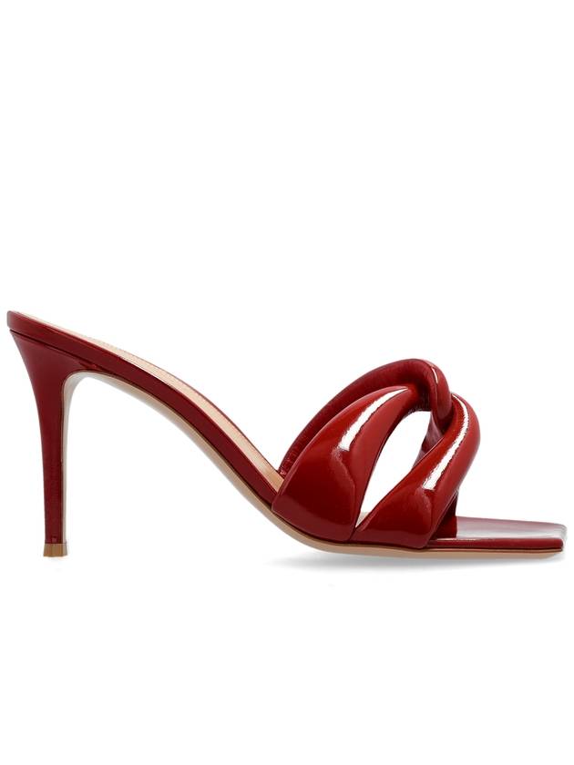 Gianvito Rossi Amour Heeled Mules, Women's, Red - GIANVITO ROSSI - BALAAN 1