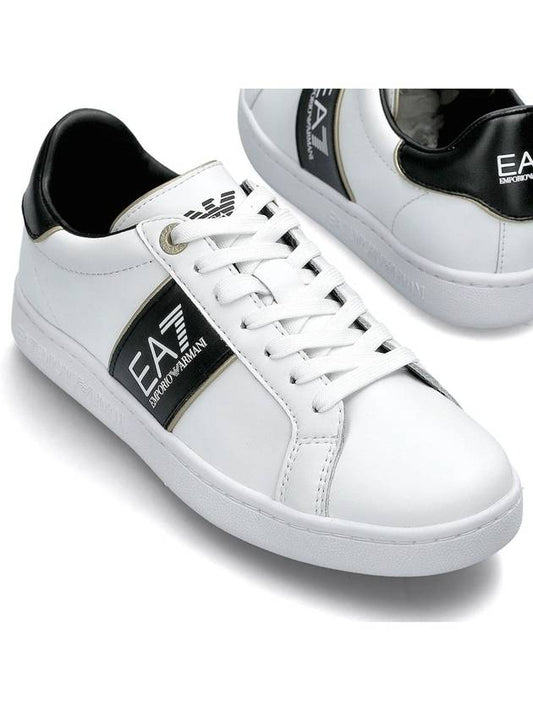 EA7 Classic Leather Low Top Sneakers White - EMPORIO ARMANI - BALAAN 2