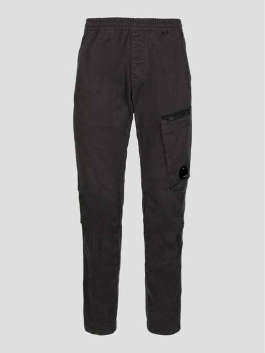 Lens Wappen Stretch Band Straight Pants Gray - CP COMPANY - BALAAN 2