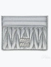 Matelasse Nappa Leather Card Wallet Silver - MIU MIU - BALAAN 2