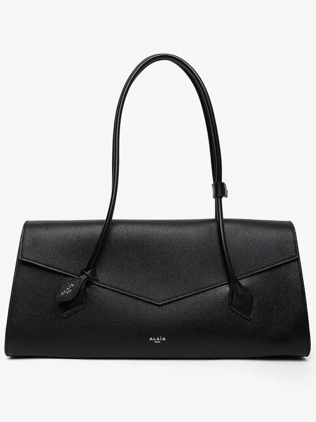 Le Tekel flap calfskin tote bag black - ALAIA - BALAAN 1