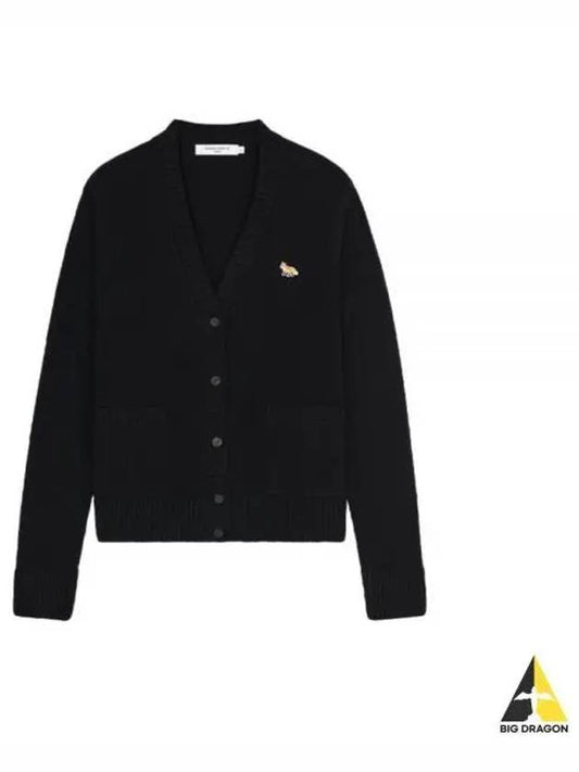 Baby Fox Patch Boxy Cardigan Black - MAISON KITSUNE - BALAAN 2