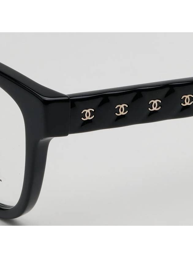 Eyewear Square Logo Eyeglasses Black - CHANEL - BALAAN 6