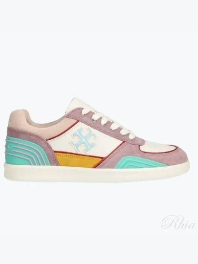 Clover Court Leather Low Top Sneakers - TORY BURCH - BALAAN 2