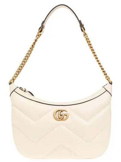 Marmont Small Leather Shoulder Bag White - GUCCI - BALAAN 2