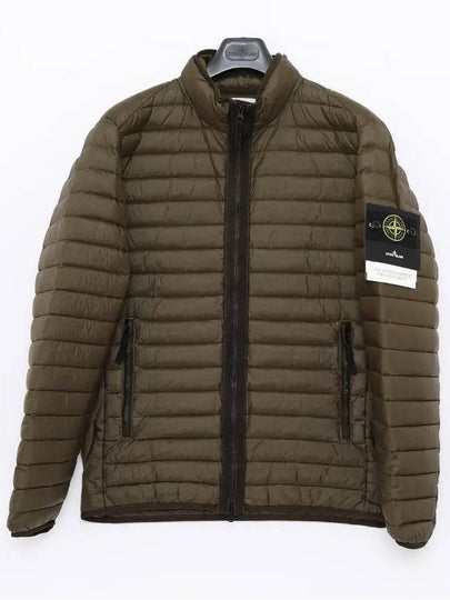 Men's Wappen Patch Padded Jacket Khaki - STONE ISLAND - BALAAN 2