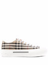 Vintage Check Cotton Sneakers Archive Beige - BURBERRY - BALAAN 2