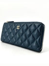 Caviar zipper long wallet - CHANEL - BALAAN 3