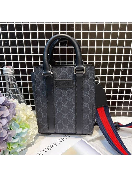 GG Supreme Mini Tote Bag Black - GUCCI - BALAAN 2