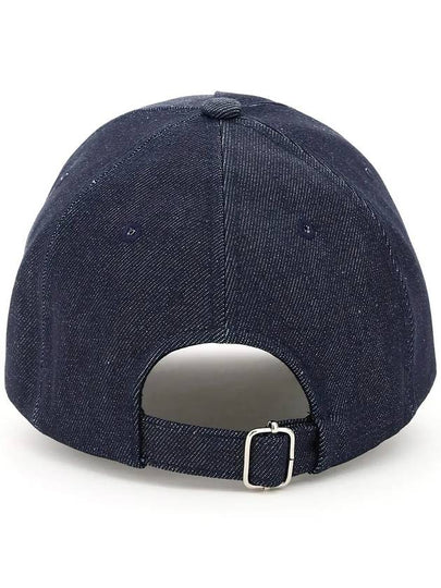 VPC Velvet Logo Denim Ball Cap Blue - A.P.C. - BALAAN 2