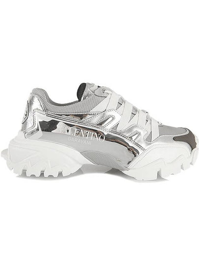 Men's Climbers Low Top Sneakers Silver - VALENTINO - BALAAN 2