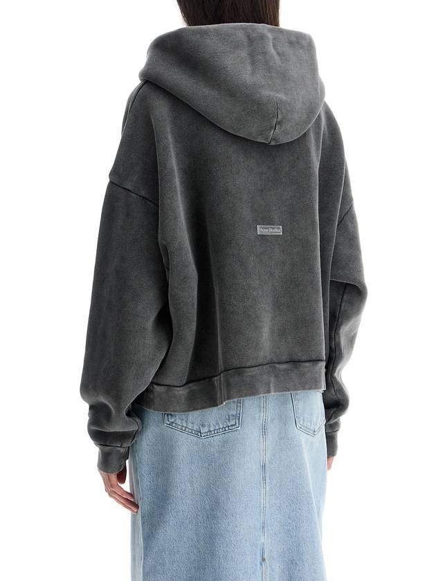 Logo Patch Hoodie Dark Grey - ACNE STUDIOS - BALAAN 5