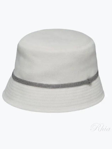 Monili Band Cotton Linen Bucket Hat M Cap 90070 C001 - BRUNELLO CUCINELLI - BALAAN 1