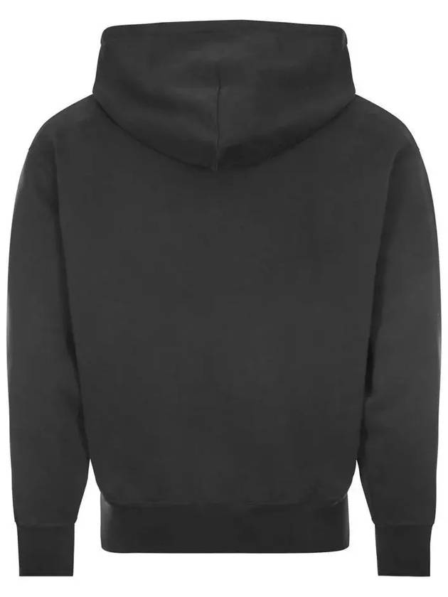 Men's Big Heart Logo Hoodie Black - AMI - BALAAN 3