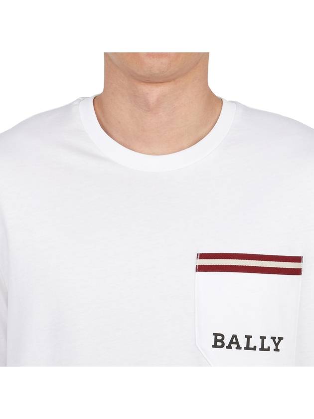 Men s short sleeve t shirt M5OU589F 7S319 O 108 - BALLY - BALAAN 5