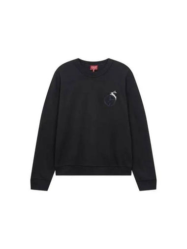 Men s Rabbit Logo Soft Sweatshirt Black 271010 - GIORGIO ARMANI - BALAAN 1