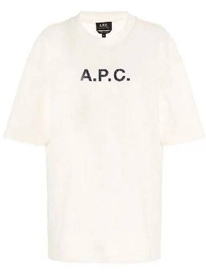 Moran Openwork Short Sleeve T-Shirt White - A.P.C. - BALAAN 2