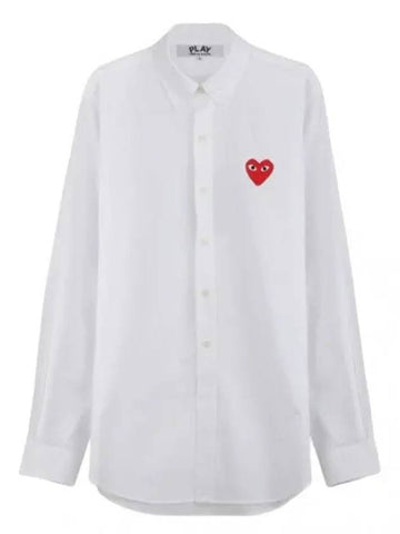 Red Heart Waffen Shirt Men s Long Sleeve - COMME DES GARCONS - BALAAN 1