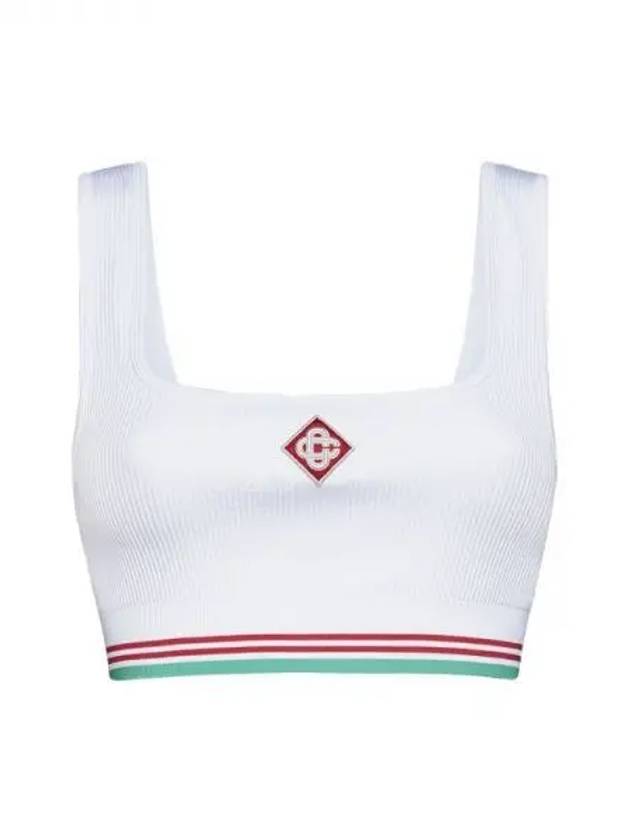 Logo Patch Rib Knit Tank Top 270120 - CASABLANCA - BALAAN 1