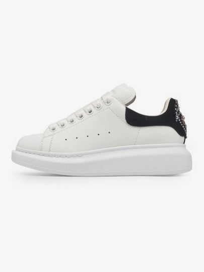 Oversized Black Tab Low Top Sneakers White - ALEXANDER MCQUEEN - BALAAN 2