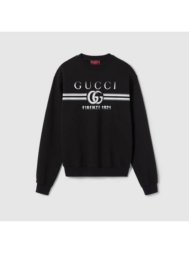 Black Cotton Sweatshirt 784413XJGKQ1152 B0561267860 - GUCCI - BALAAN 2