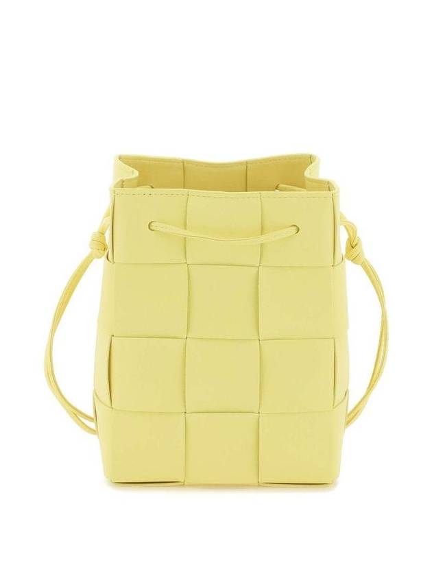 Intrecciato Cassette Small Bucket Bag Yellow - BOTTEGA VENETA - BALAAN 1