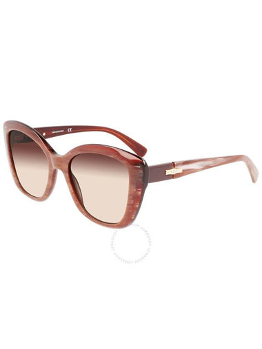 Longchamp Brown Gradient Butterfly Ladies Sunglasses LO714S 604 54 - LONGCHAMP - BALAAN 1